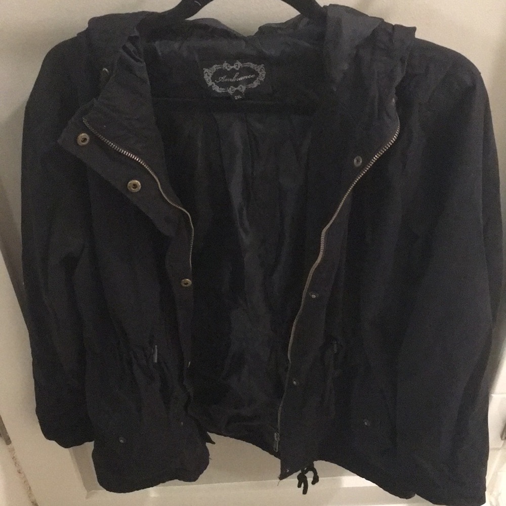 Utility Jacket with Drawstring at Waist
